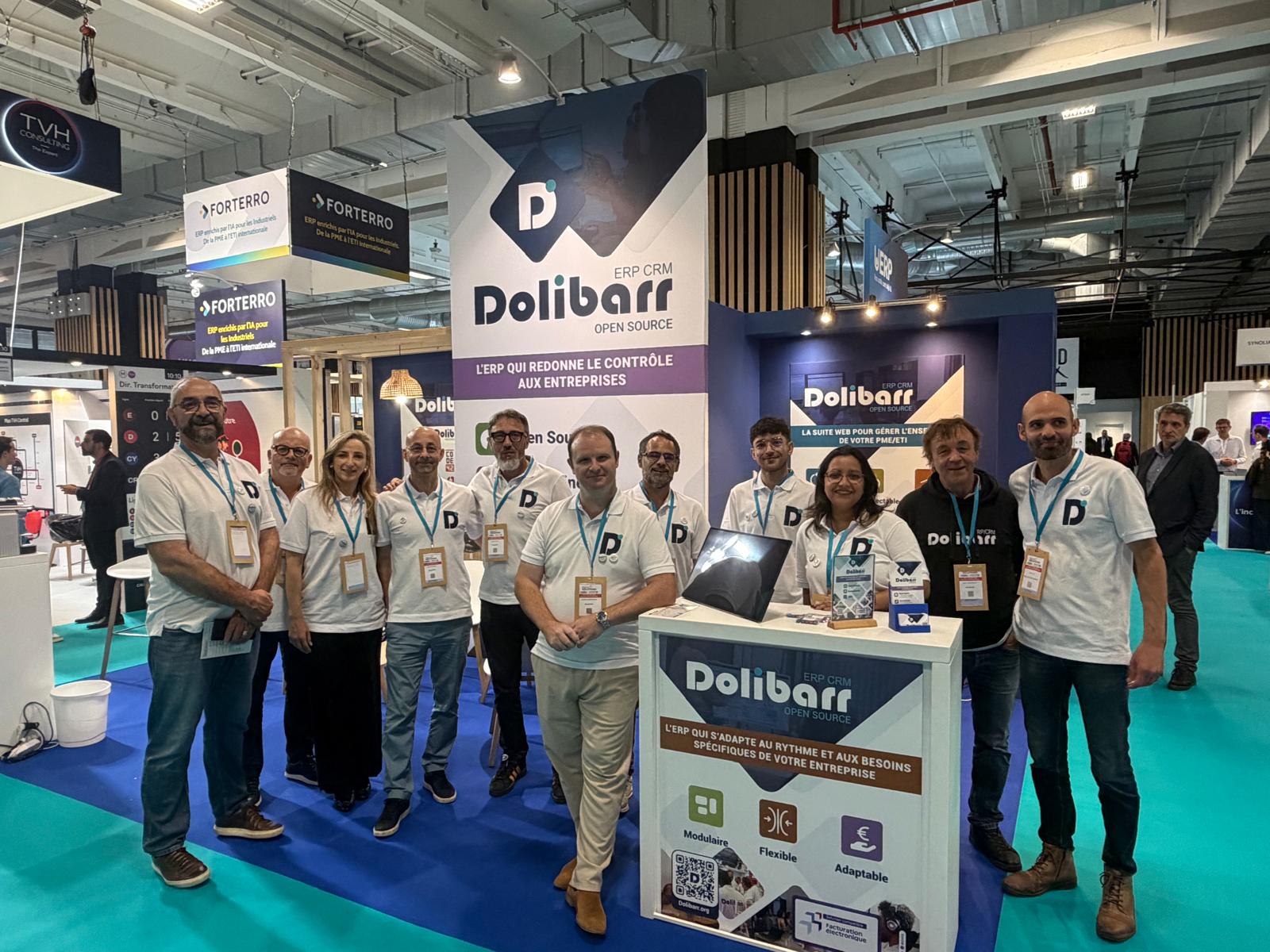 L'équipe Dolibarr au salon TechSolutions
